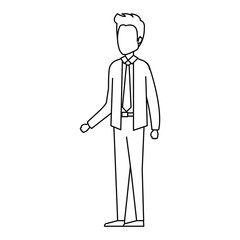 elegant businessman avatar character