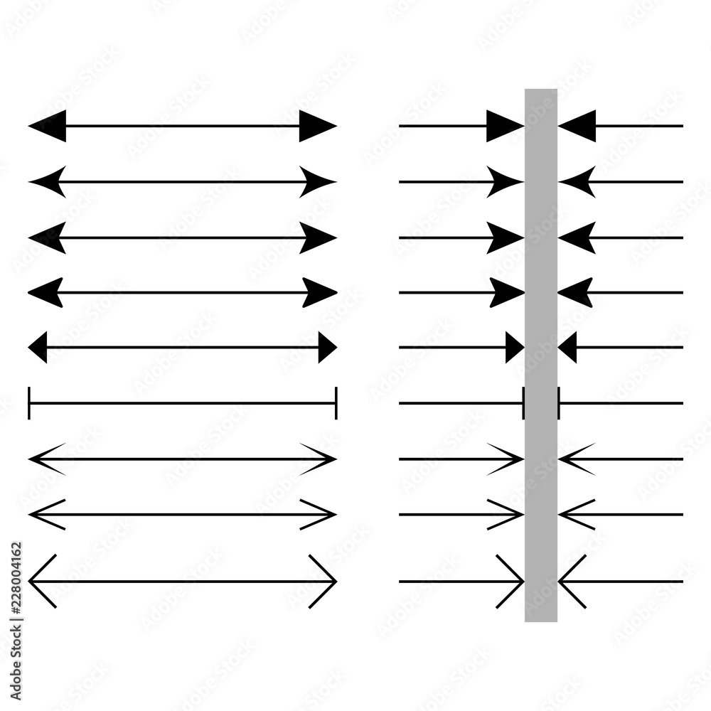 Wall mural size and square dimension and measuring linear icon set. acreage line symbols. thin contour infograp