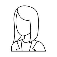 beautiful and young woman character