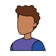 young and casual man character