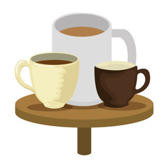 delicious coffee cups icons