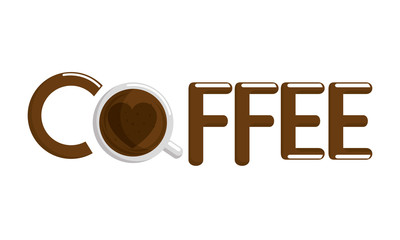 delicious coffee break label