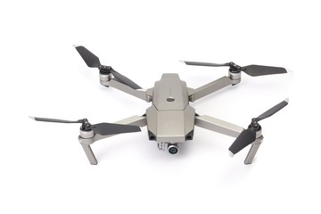 Drone on white background