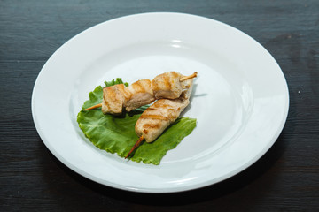 fried fish with vegetables