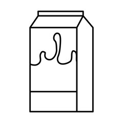 milk box isolated icon
