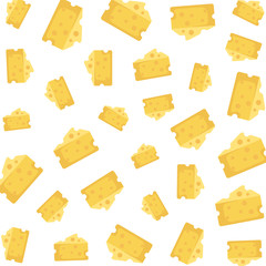 cheese pieces patetrn background