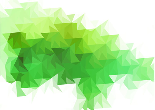 abstract stylized background of green triangles