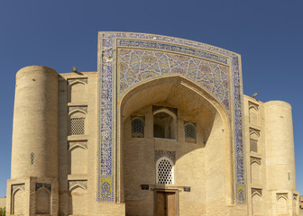 Front of madrasa, Bukhara, Uzbekistan