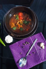 soup with vegetables