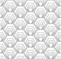 Seamless hexagons pattern. Geometric texture.