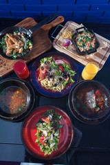 traditional food on the table