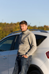 Portrait of a young man on a sunny day