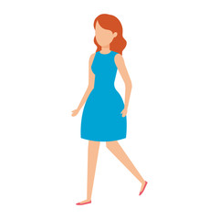 beautiful and young woman character