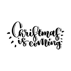 Christmas lettering by hand