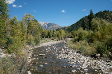 Fototapeta na wymiar Kebler Pass in Autumn near to Crested Butte Colorado USA