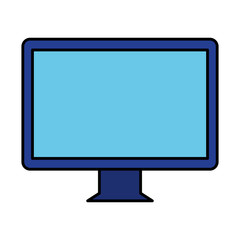 computer monitor isolated icon
