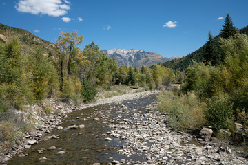 Fototapeta na wymiar Kebler Pass in Autumn near to Crested Butte Colorado USA