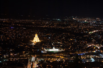 Night Tbilisi, Georgia.