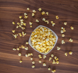Popcorn in bowl