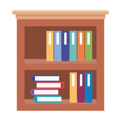 library shelving isolated icon