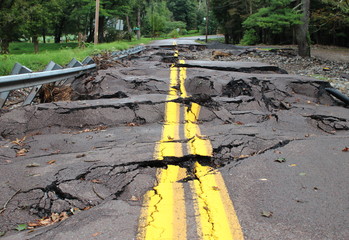 Ruined Washed Out Road