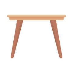 wooden table isolated icon