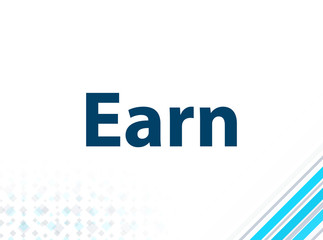 Earn Modern Flat Design Blue Abstract Background