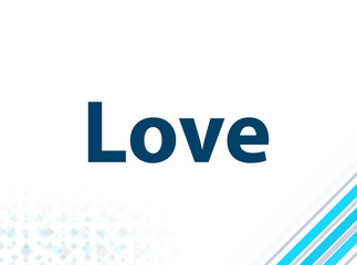 Love Modern Flat Design Blue Abstract Background