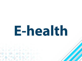 E-health Modern Flat Design Blue Abstract Background