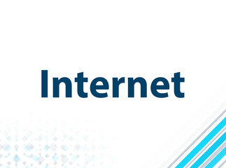 Internet Modern Flat Design Blue Abstract Background