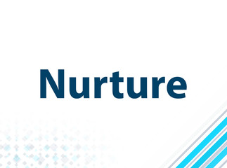 Nurture Modern Flat Design Blue Abstract Background