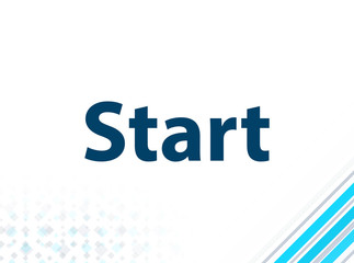 Start Modern Flat Design Blue Abstract Background