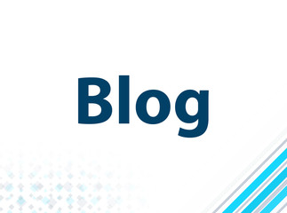Blog Modern Flat Design Blue Abstract Background