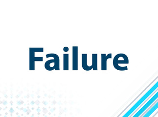 Failure Modern Flat Design Blue Abstract Background