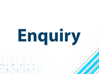 Enquiry Modern Flat Design Blue Abstract Background