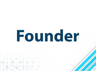 Founder Modern Flat Design Blue Abstract Background
