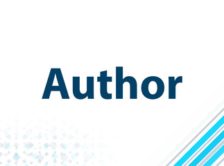 Author Modern Flat Design Blue Abstract Background