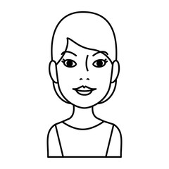 beautiful and young woman character