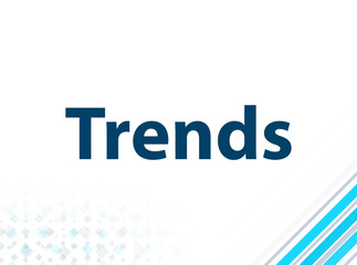 Trends Modern Flat Design Blue Abstract Background