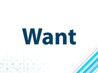 Want Modern Flat Design Blue Abstract Background
