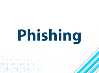 Phishing Modern Flat Design Blue Abstract Background