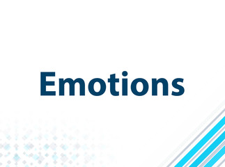 Emotions Modern Flat Design Blue Abstract Background