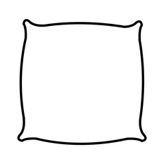 pillow cushion isolated icon