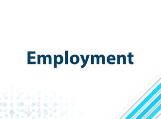 Employment Modern Flat Design Blue Abstract Background