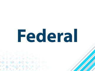 Federal Modern Flat Design Blue Abstract Background