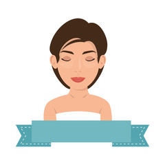 beautiful and young woman character