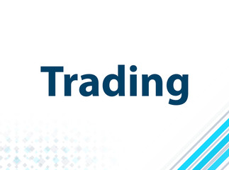 Trading Modern Flat Design Blue Abstract Background