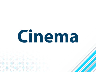 Cinema Modern Flat Design Blue Abstract Background