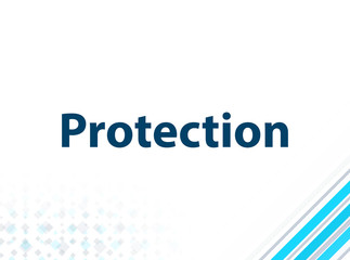 Protection Modern Flat Design Blue Abstract Background