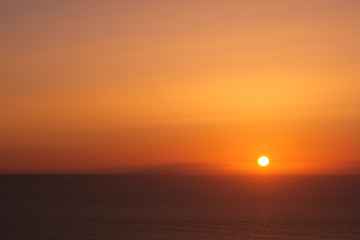 Fototapeta premium sunset sky on ocean horizon